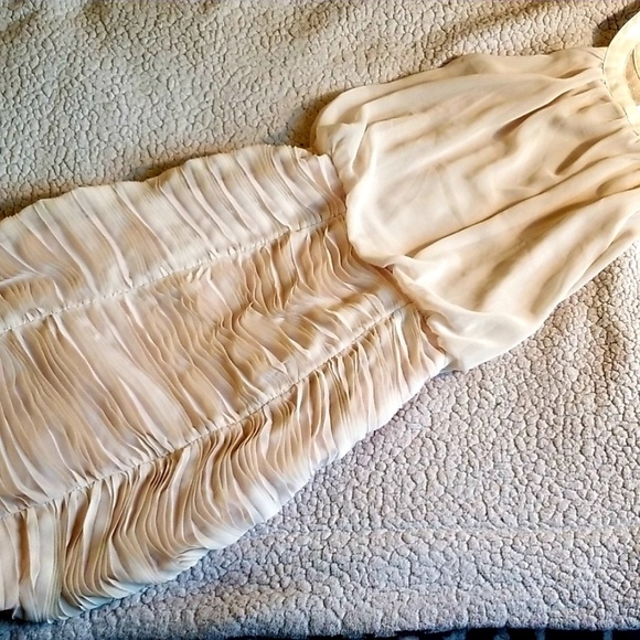 Esley Womens Cream Sleeveless Dress - Picture 3 of 9